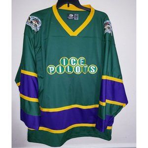Mens OT Sports Pensacola Ice Pilots Mardi Gras Hockey Jersey Size 56 ECHL